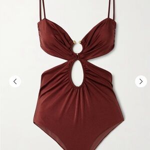 Johanna Ortiz Sunny Days embellished cutout swimsuit size Medium